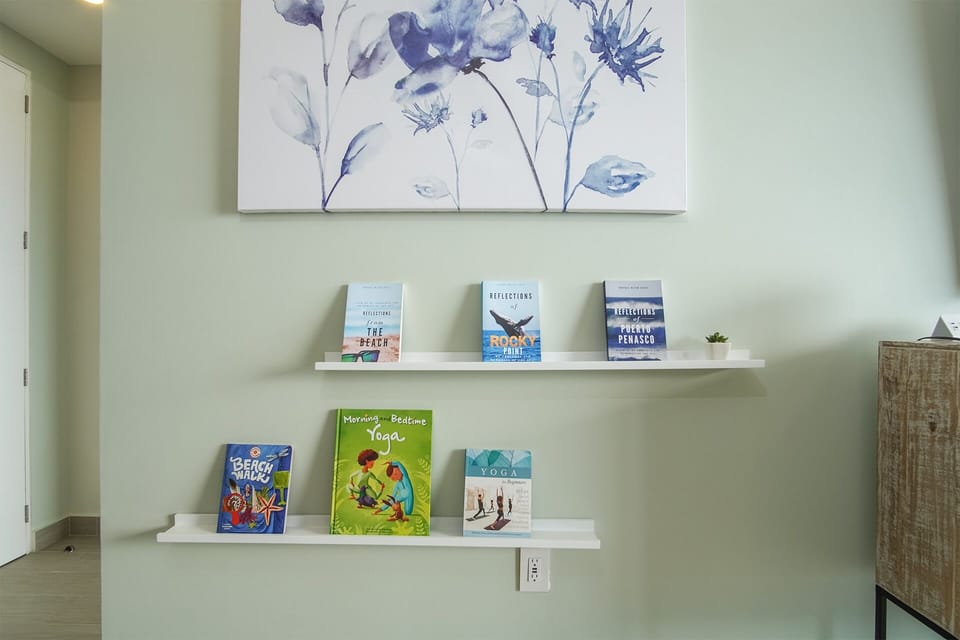 Living room shelves