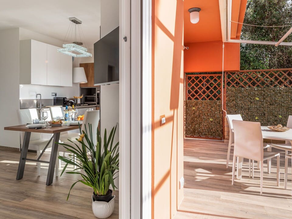 Plant, Furniture, Table, Chair, Building, Houseplant, Orange, Wood, Door, Interior Design