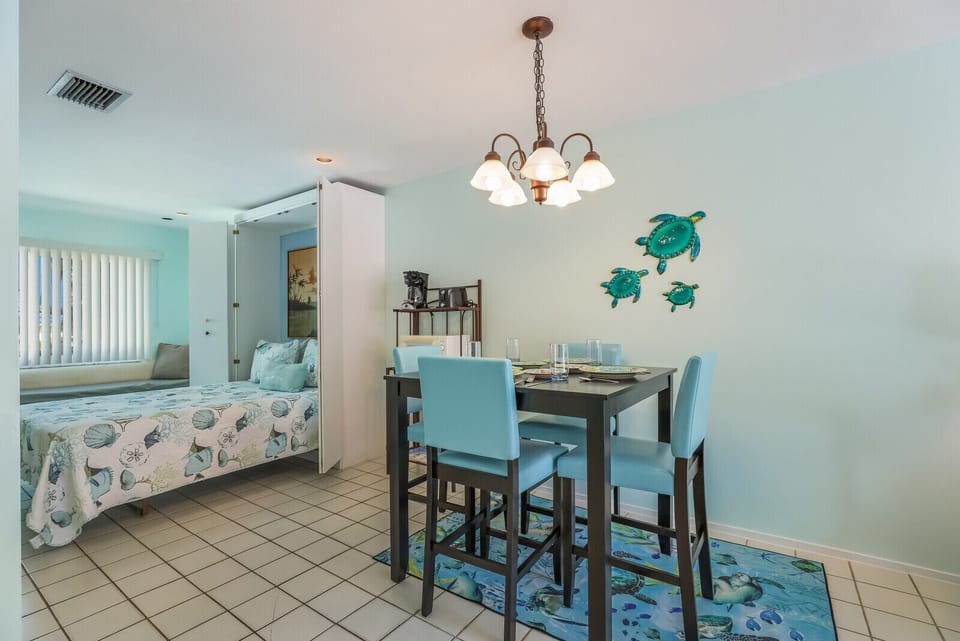 Dining area with room for four