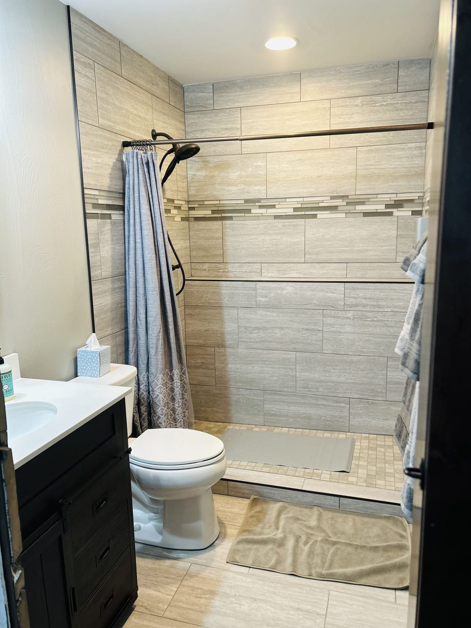 Basement bathroom.