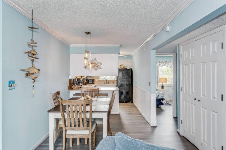 Dining table with space for four