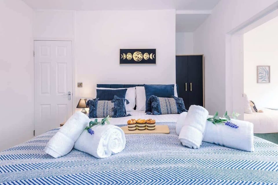 The master bedroom benefits from a super-king bed that can be configured as two singles if requested.