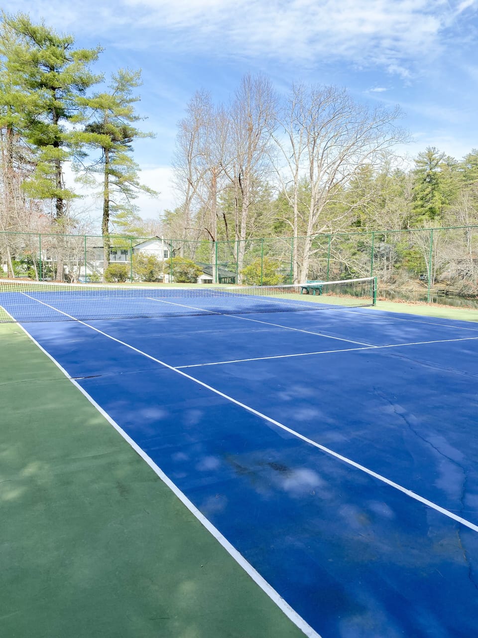 Get in a quick game of tennis before you set out to explore all WNC has to offer