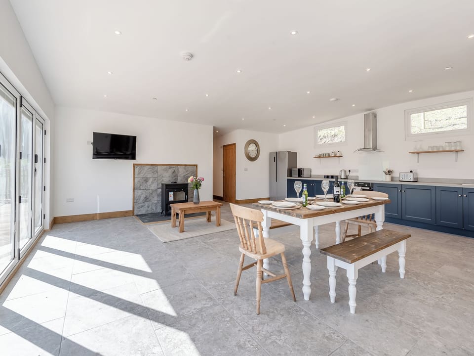 Open plan living space | Larchwood Lodge - Acre Luxury Lodges, Stanner, near Kington