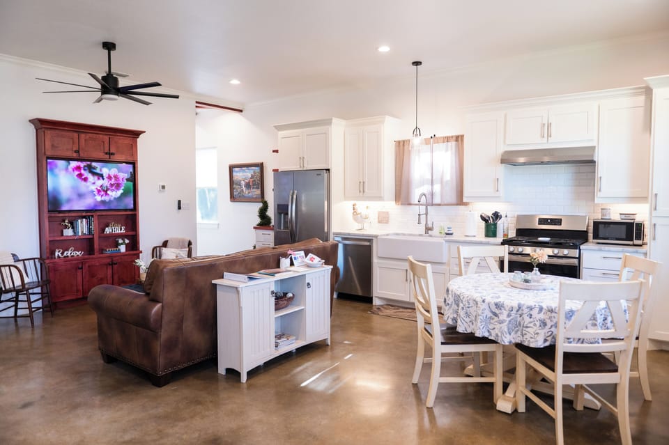 Living Room | Flat-Screen TV | Ceiling Fan | Dog Friendly w/ Fee | Free WiFi