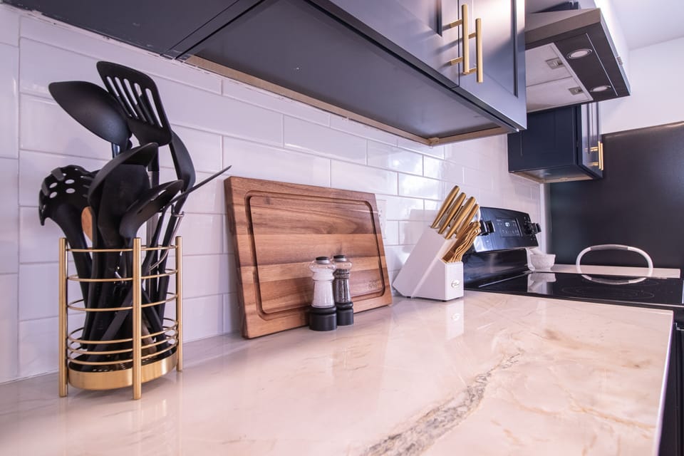 The kitchens fully equipped to cook the perfect meal.