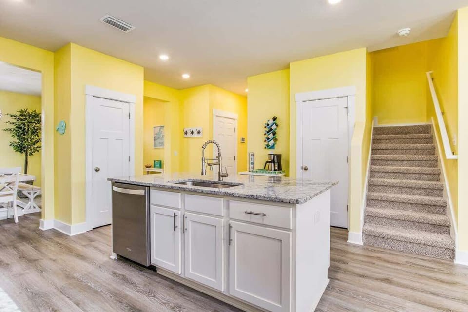 Modern Kitchen with Stainless Appliances & Breakfast Bar | Sleeps 10 Perdido Key Rental