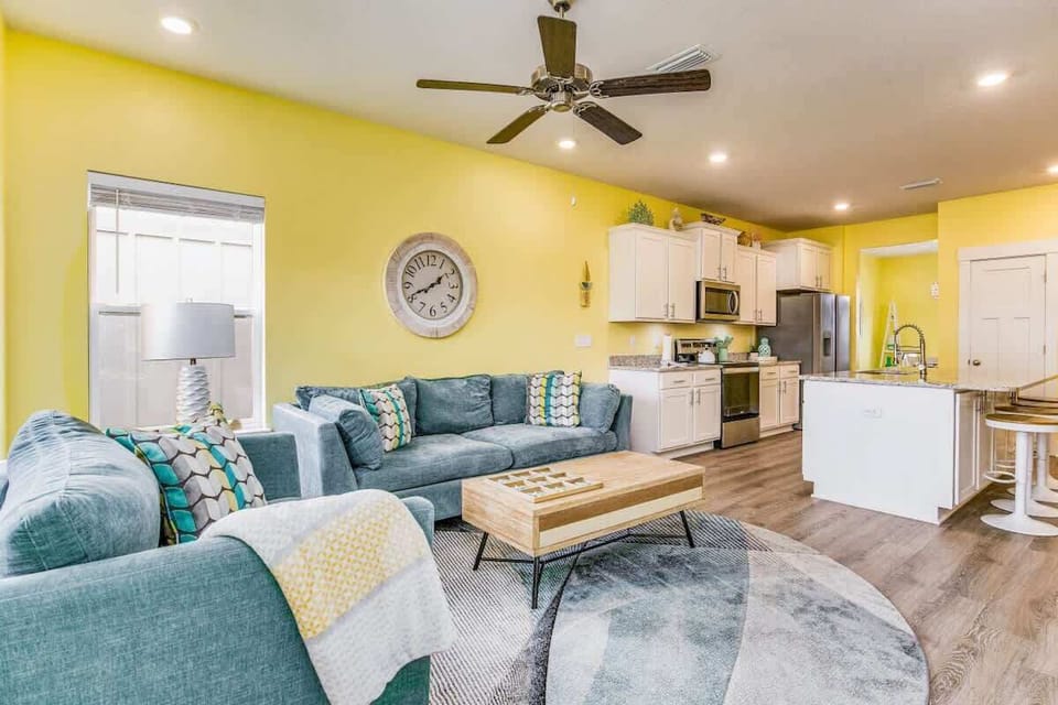 Open & Comfortable Living Room | Relaxed Beach Vibes | Perdido Key Vacation Rental Sleeps 10