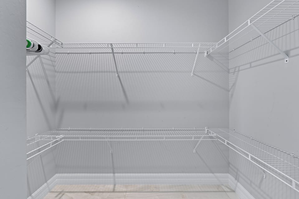 Primary bedroom closet.