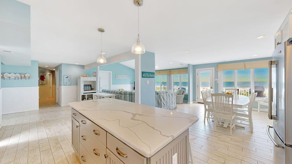 Ocean view from the kitchen.