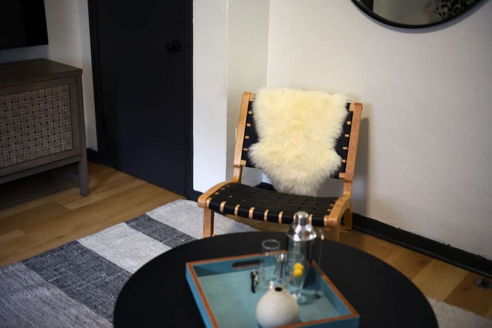 Relax in this comfortable armchair.
