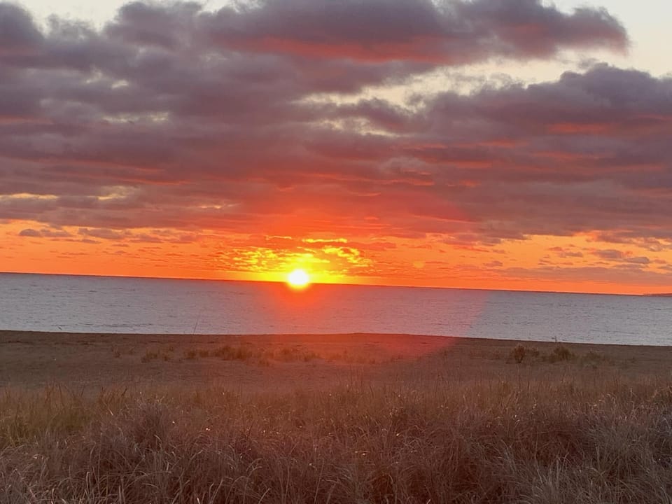 beautiful sunrise and sunset 