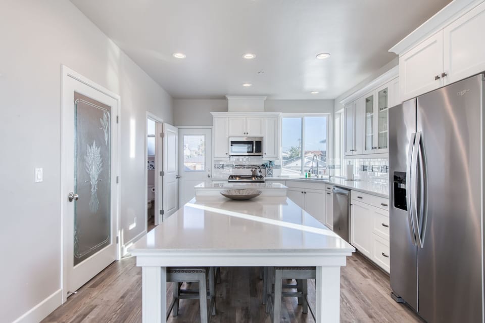Kitchen island.