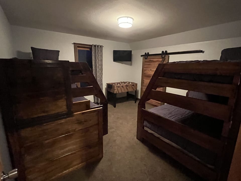 View of entire bunk bed room