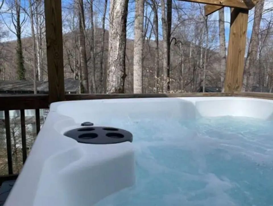 6-person 90-jet powerful hot tub. Winter mountain view. Starry nights year round