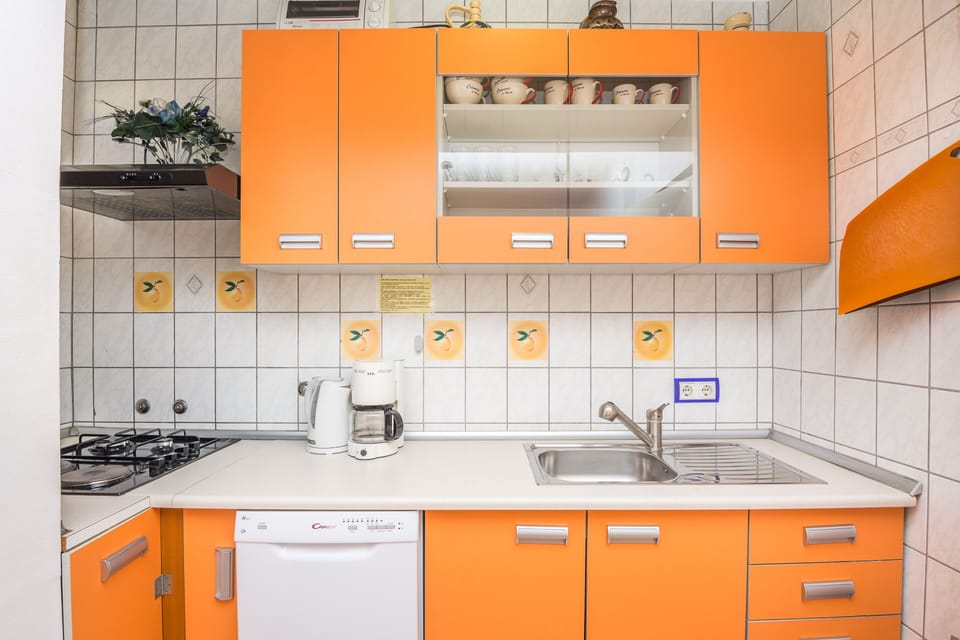 Family Apartment | Private kitchen | Fridge, microwave, stovetop, dishwasher