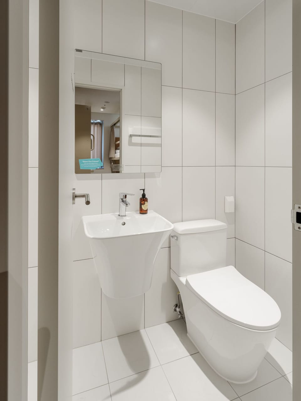 Shower, hair dryer, slippers, towels