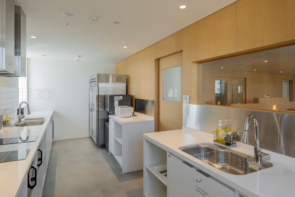 Shared fridge, microwave