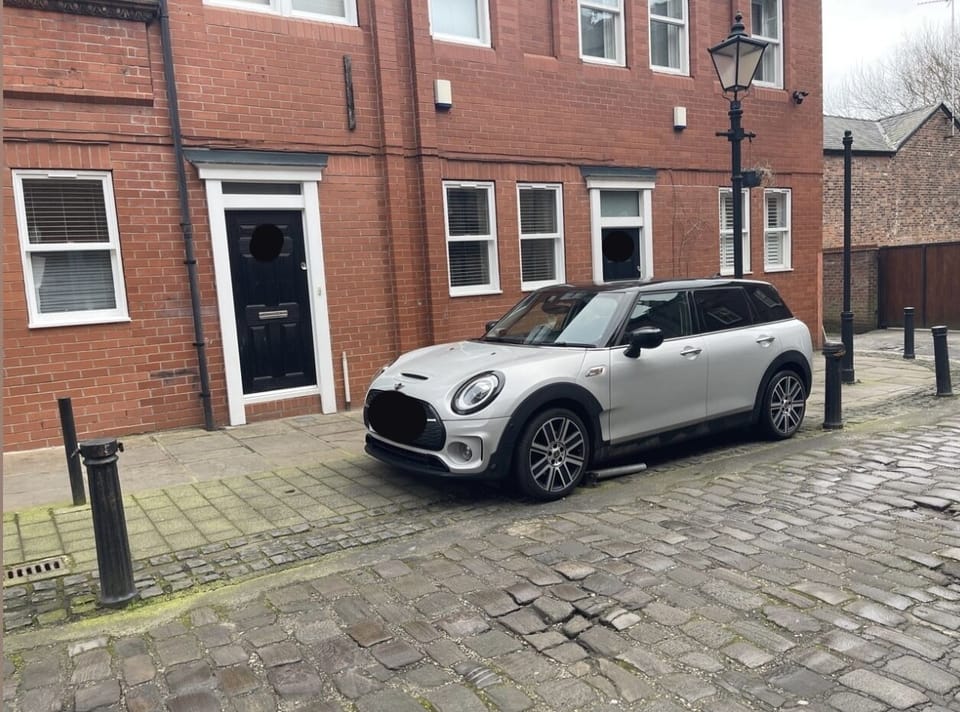 Designated parking space (fits up to small van / Range Rover)