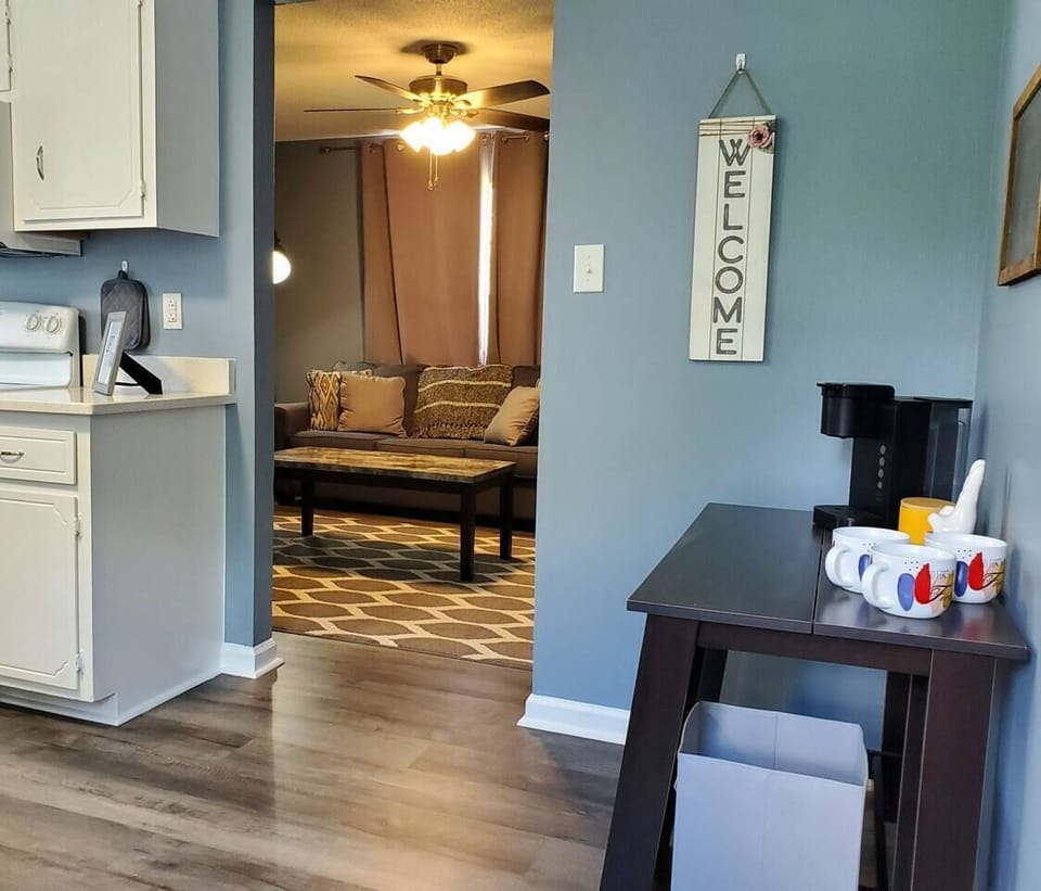 Remote work space, coffee bar, fenced yard, outside grill and seating. This house really has it all for all. 