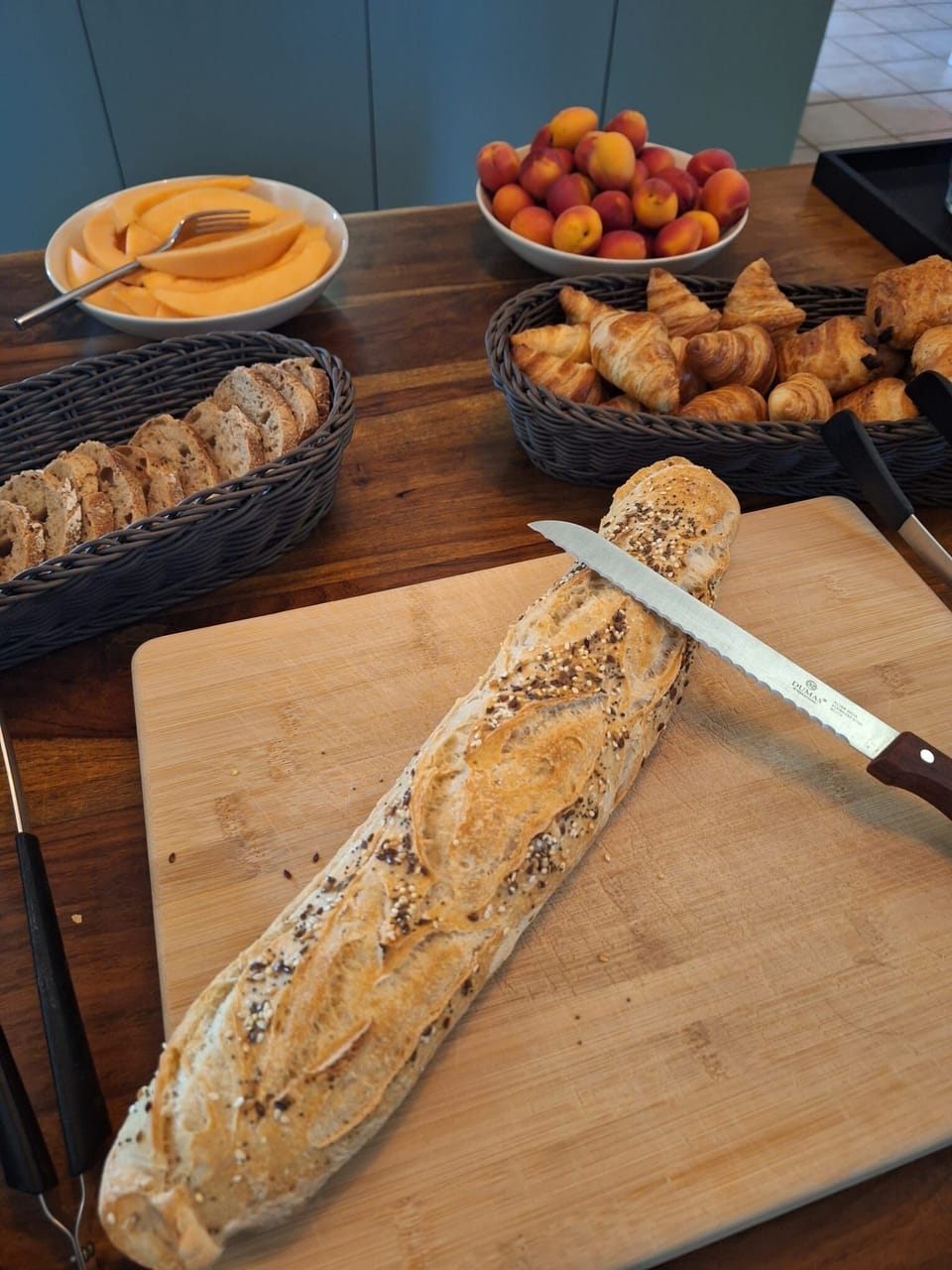 Daily buffet breakfast for a fee