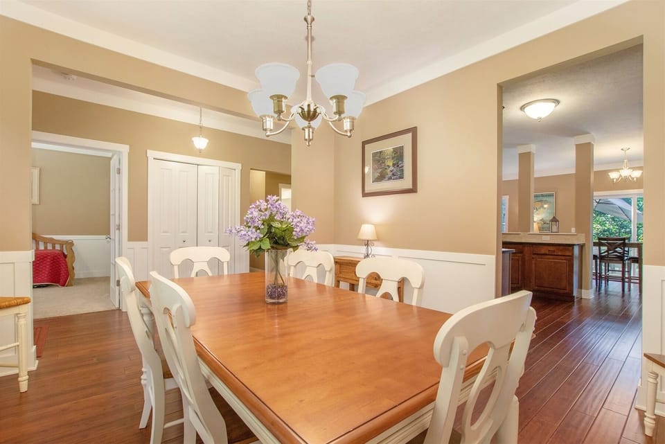 Formal dining room off the kitchen