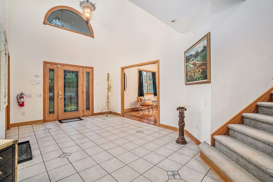 Grand entryway has plenty of space to kick off your shoes