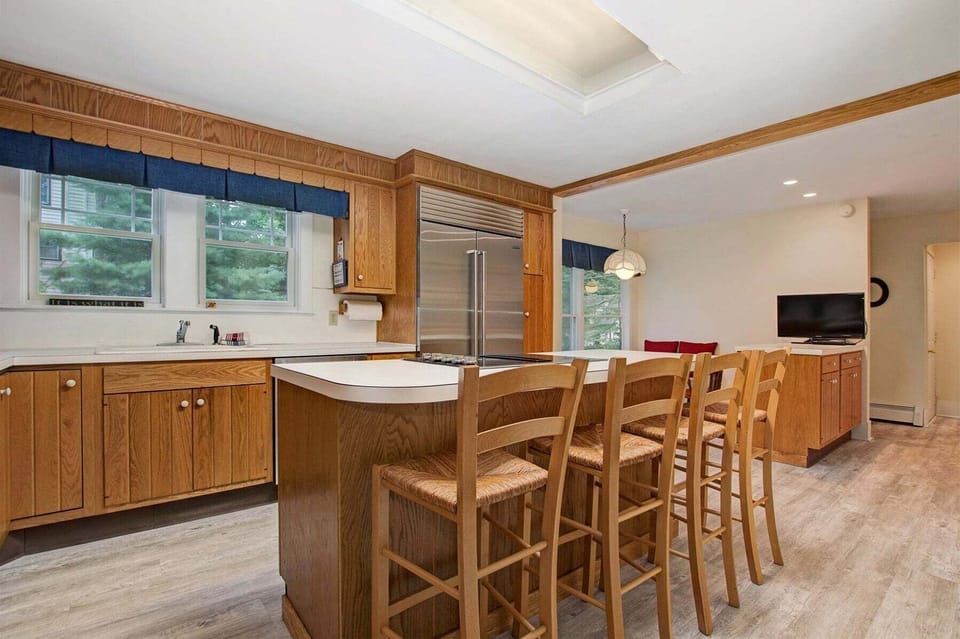 Wonderful snack bar and center island in the kitchen