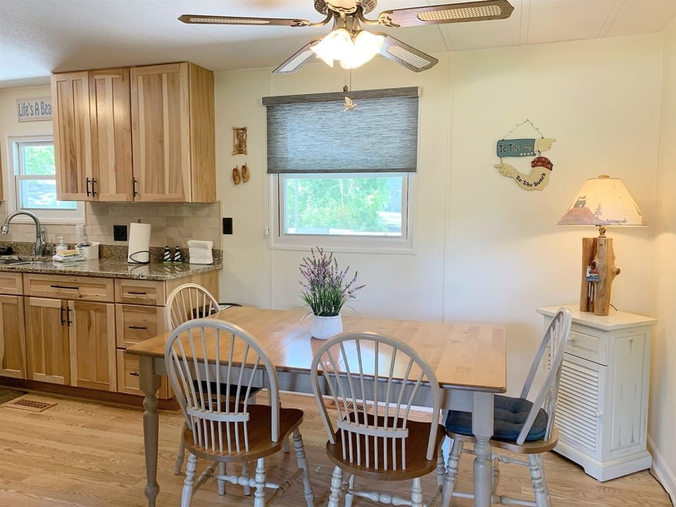 Dining area is perfect for a meal at home