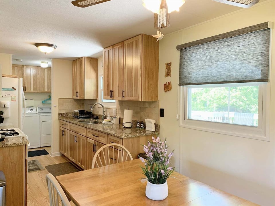 Open kitchen and dining