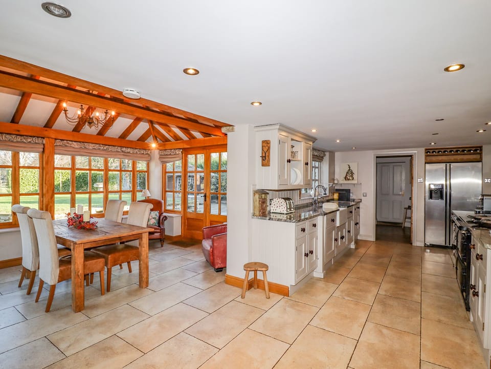 Fridge, dishwasher, electric kettle, toaster