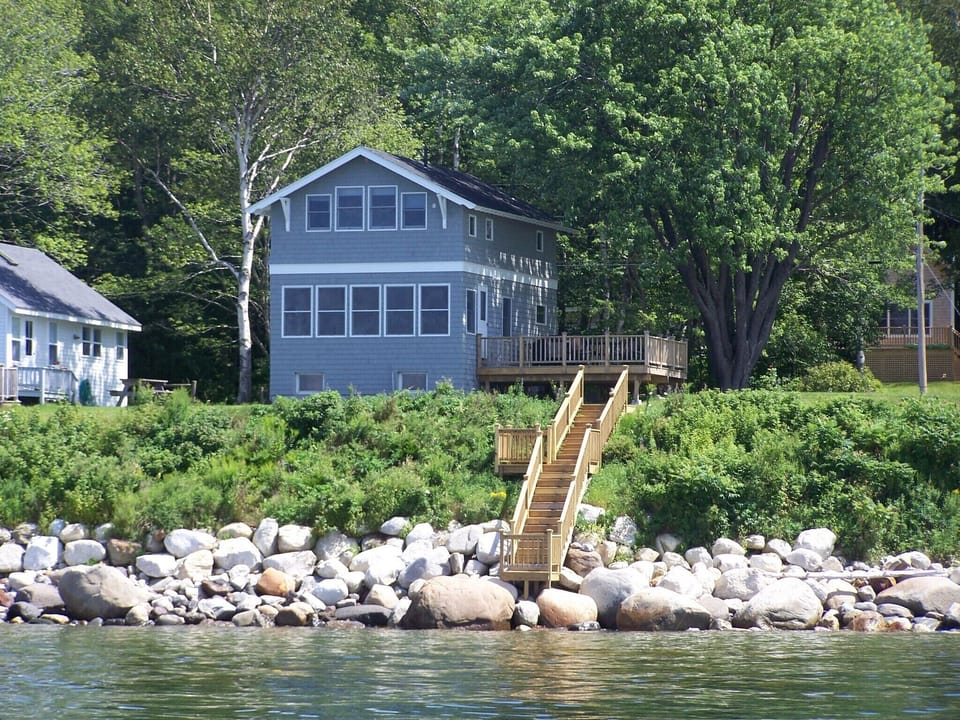 View of Bay Vista from the Water at High Tide