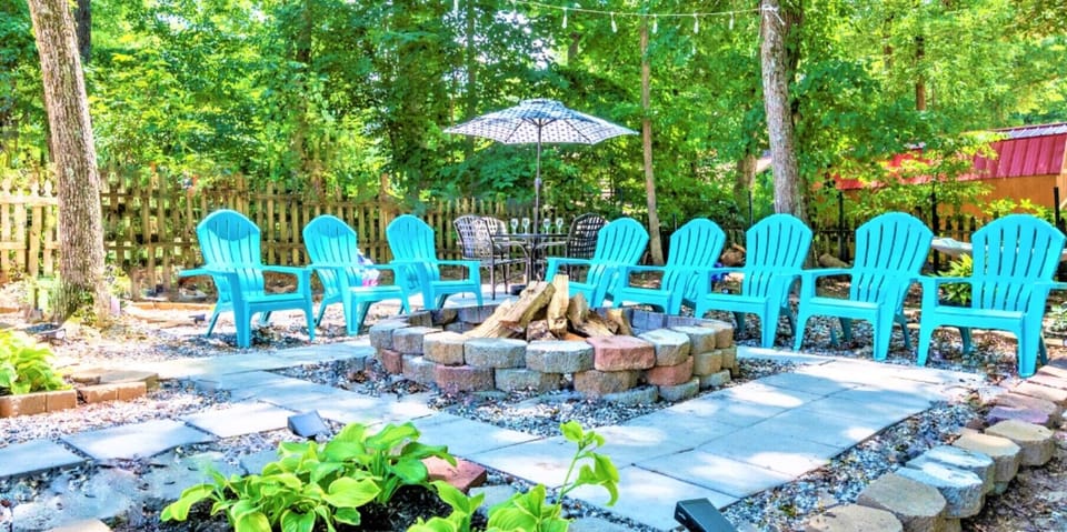 This awesome firepit is great for roasting smores.