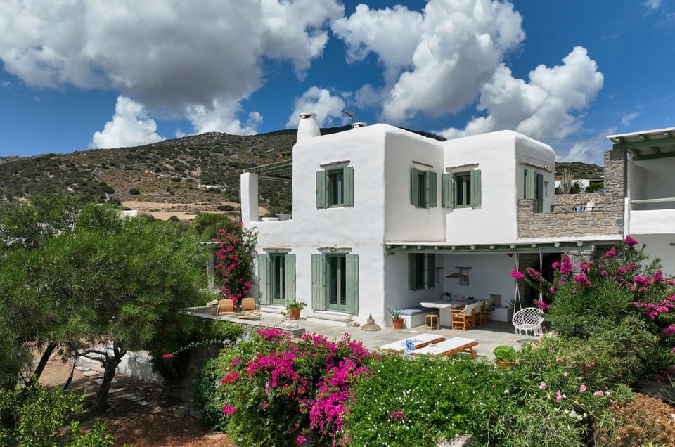 View of the house on the hill