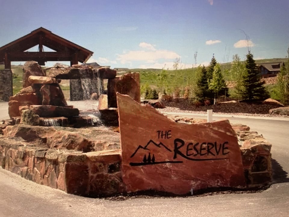 Entrance into the neighborhood, The Reserve at Bear Lake. Welcome to "The Moose"
