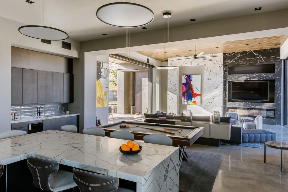 Socialize with everyone with the open kitchen to living space