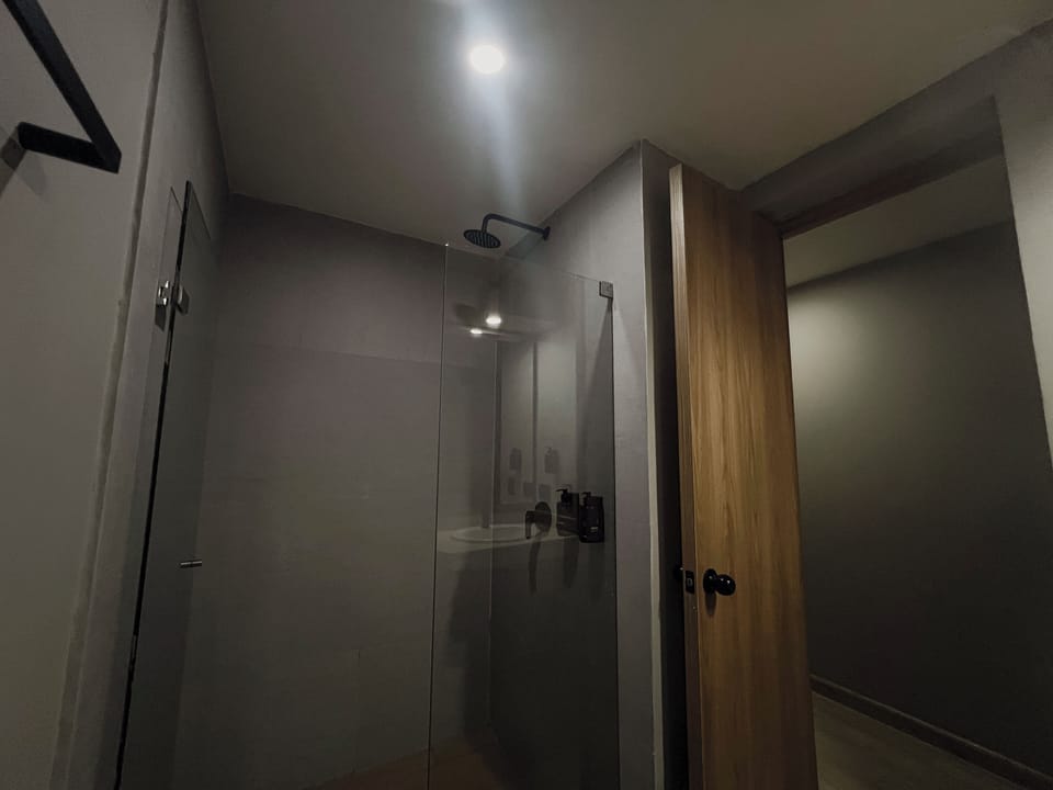 Superior Twin Room | Bathroom | Shower, rainfall showerhead, towels