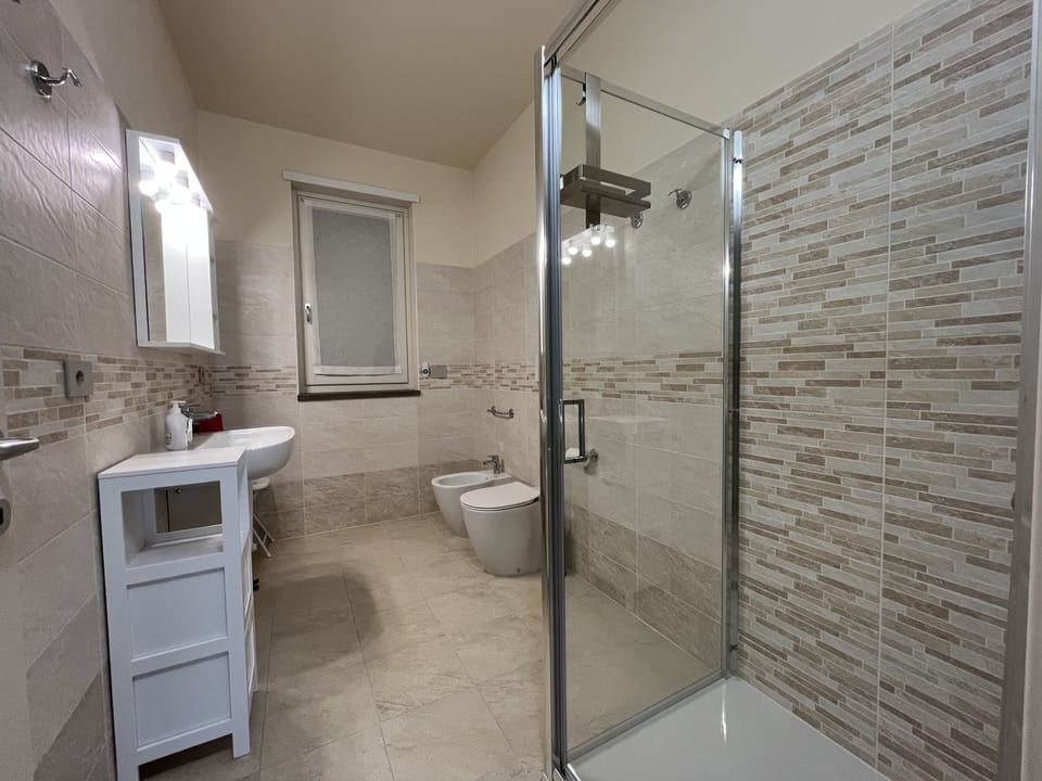 Shower, rainfall showerhead, hair dryer, bidet
