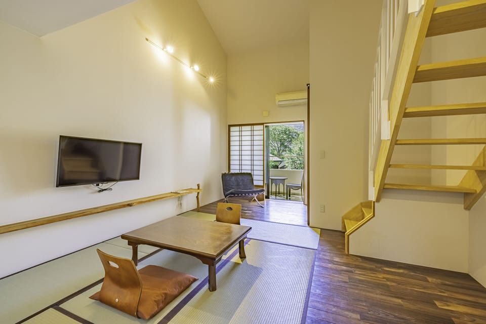 Japanese Style Twin Room with Loft and Private Open-air Bath, Non Smoking (Annex Building) | In-room safe, free WiFi, bed sheets