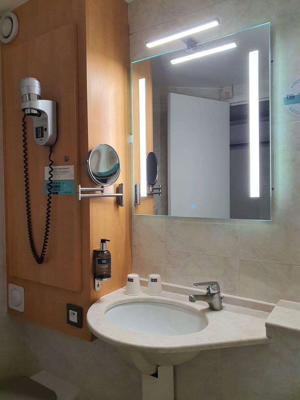 Free toiletries, hair dryer, towels