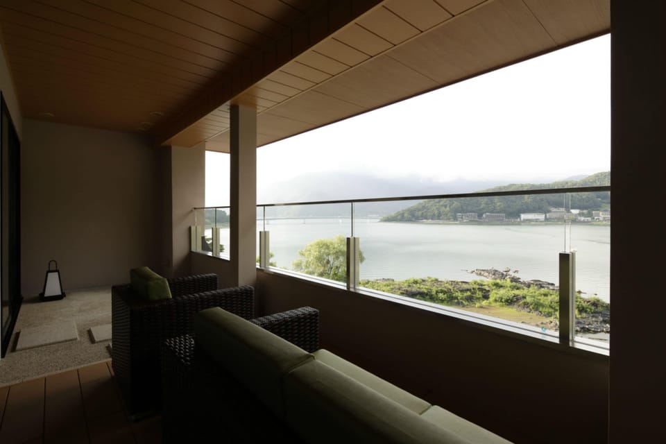 Japanese Style Room with Twin Bed, Kawaguchi lake view (Type L) | View from room