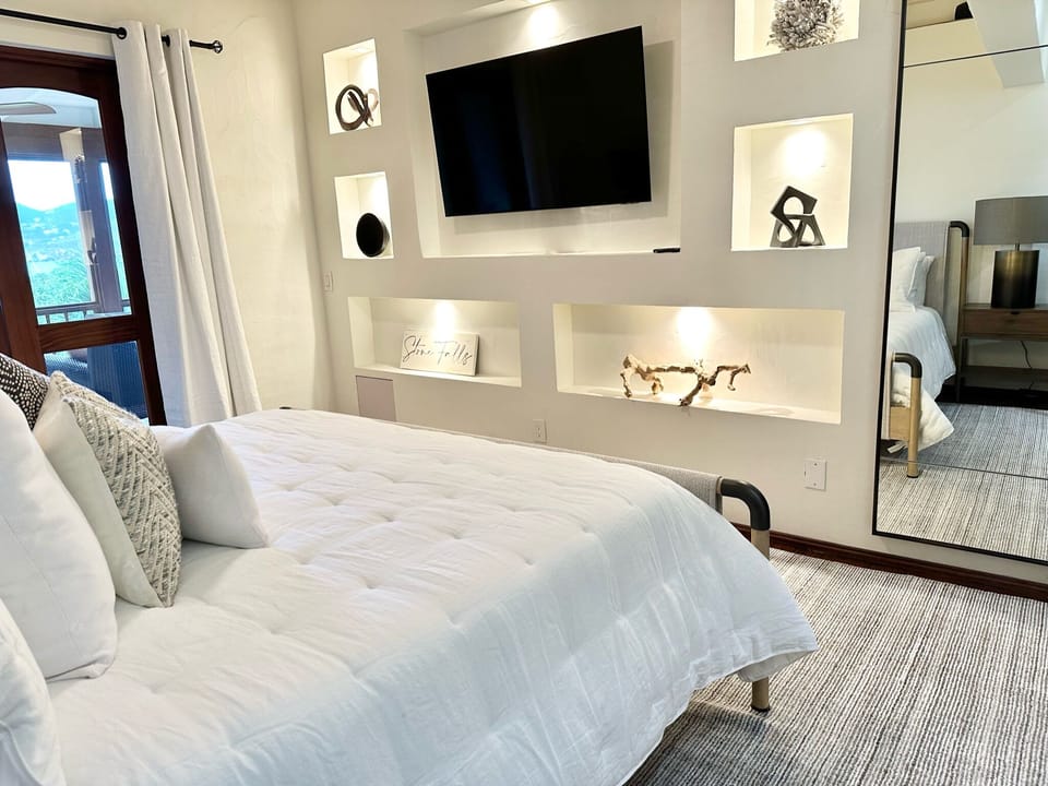 King bed with TV