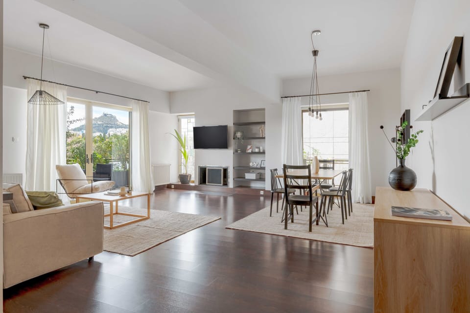 Standard Apartment | Living area | 43-inch TV with digital channels, Netflix, streaming services