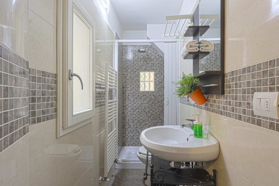 Basic Apartment, 1 Double Bed with Sofa bed | Bathroom | Shower, free toiletries, hair dryer, towels