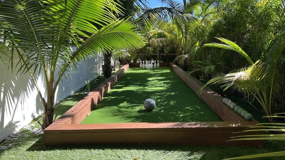 Your own outdoor bowling alley!