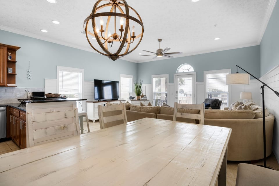 Dining to living room view