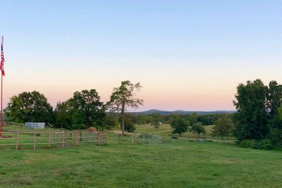 Another view of Twin Mountains in background from the 20 acre, private setting.