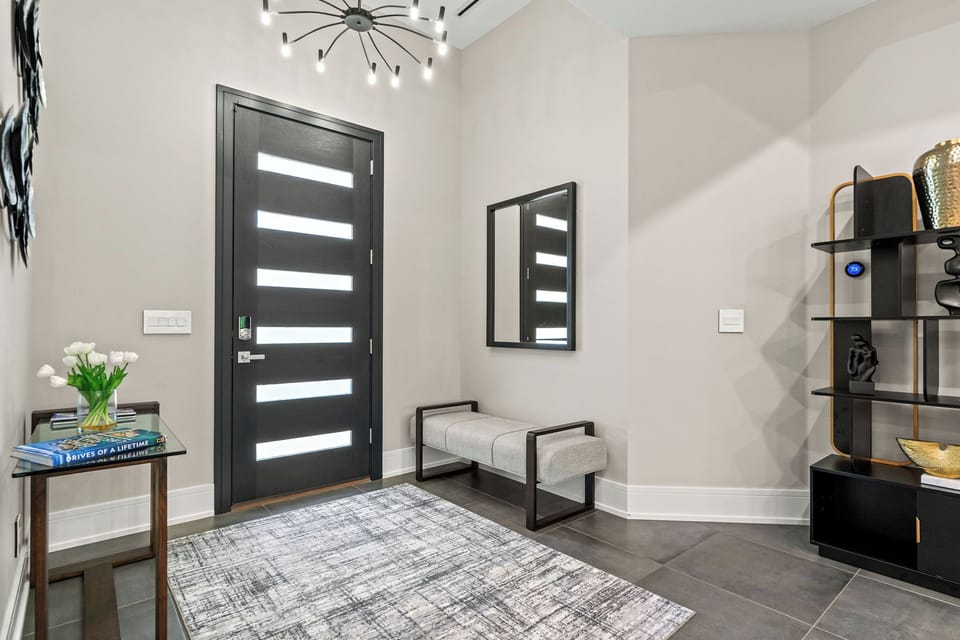 Welcoming entry into the home.