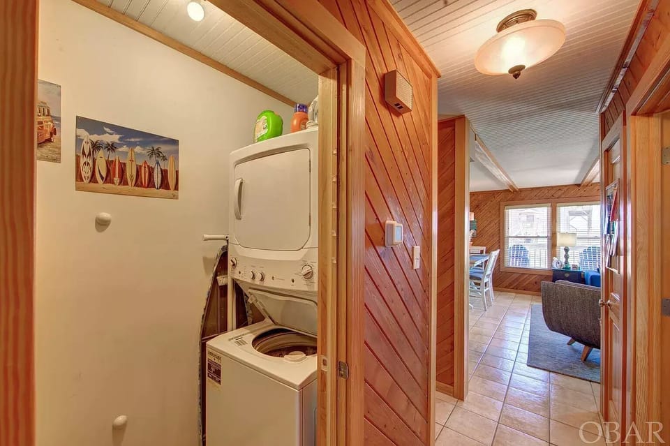 In-house washer and dryer - an essential for any beach stay!