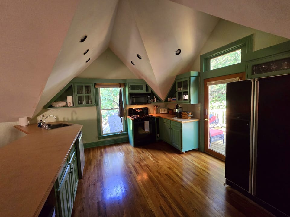 Superior Loft, 1 King Bed, Kitchen, Mountain View | Private kitchen | Mini-fridge, microwave, coffee/tea maker, paper towels
